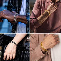 Rolo-Gliederarmband aus Edelstahl