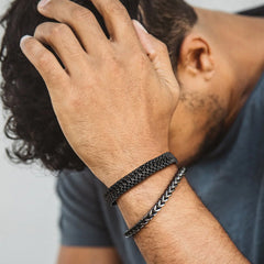 Klobiges Uhrenarmband mit Gliederkette