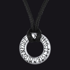 Viking Mobius Infinity Halskette Verstellbare Lederkette Herren