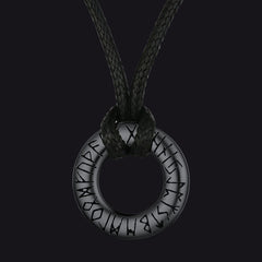 Viking Mobius Infinity Halskette Verstellbare Lederkette Herren