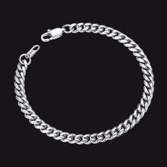 Panzerarmband aus Edelstahl mit kubanischen Gliedern