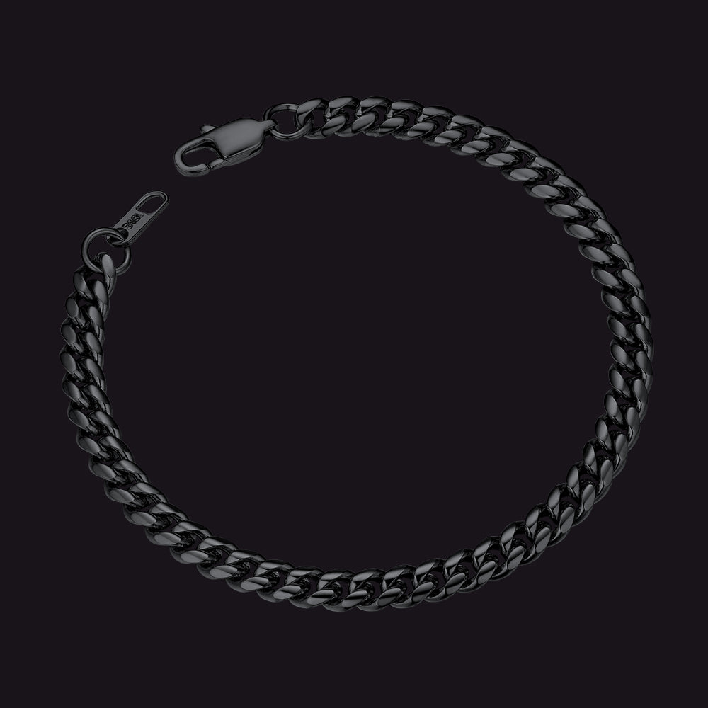Panzerarmband aus Edelstahl mit kubanischen Gliedern