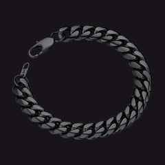 Panzerarmband aus Edelstahl mit kubanischen Gliedern