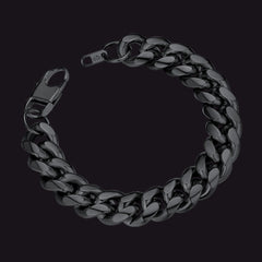 Panzerarmband aus Edelstahl mit kubanischen Gliedern