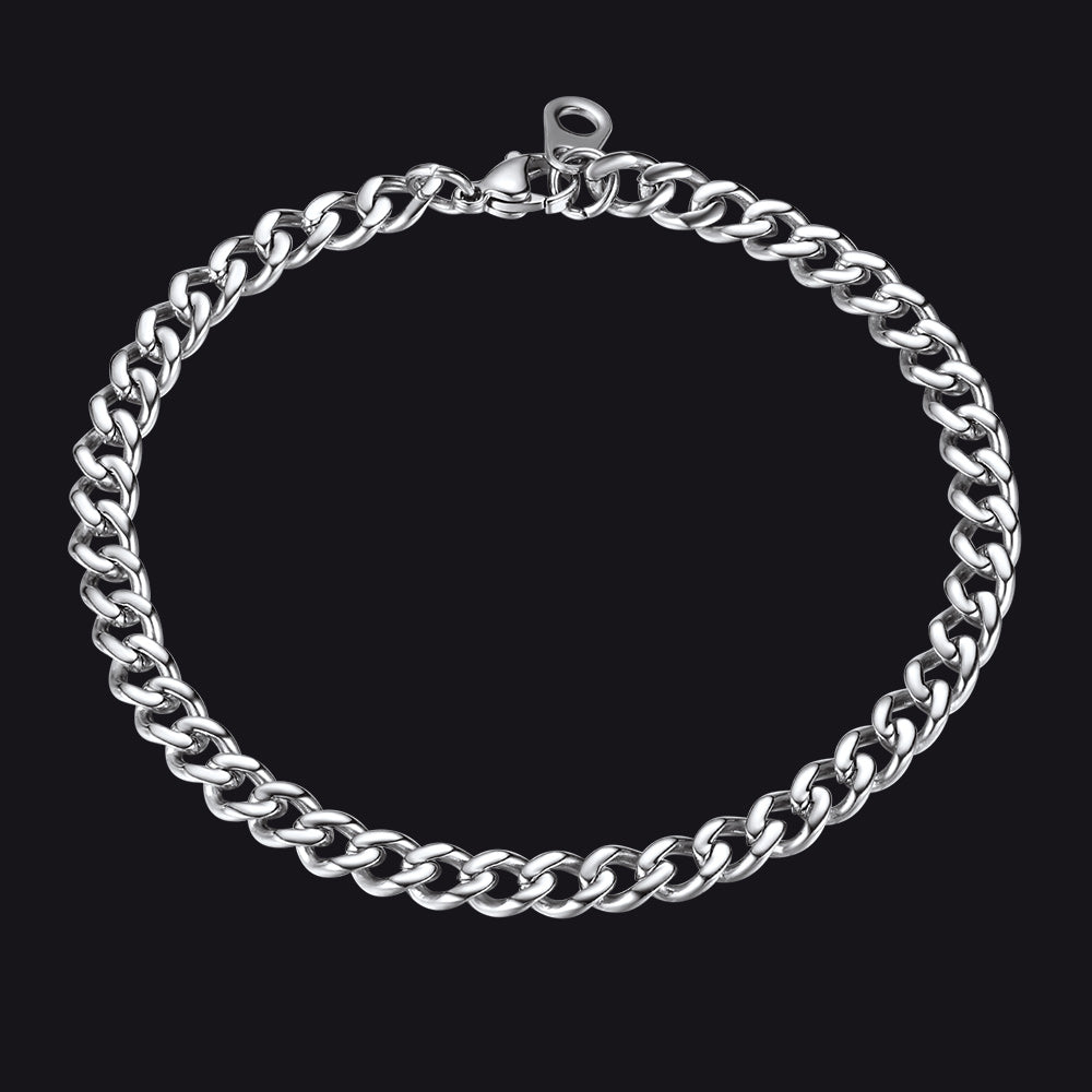 Thick Cuban Chain Link 5/7/9/12mm Width Bracelet