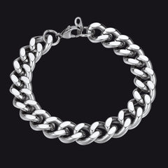 Thick Cuban Chain Link 5/7/9/12mm Width Bracelet