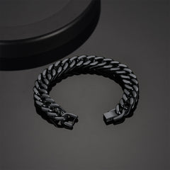 Armband mit kubanischer Gliederkette, 8/12/17 mm Breite
