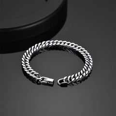 Armband mit kubanischer Gliederkette, 8/12/17 mm Breite