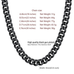 Klobige Miami Curb Cuban Link Chain Halskette für Männer