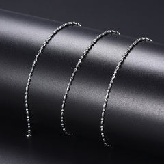 1,5 mm schmale Edelstahl-Kettenhalskette für Männer und Frauen