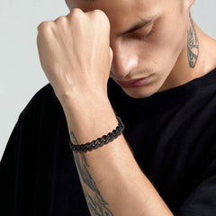 Thick Cuban Chain Link 5/7/9/12mm Width Bracelet