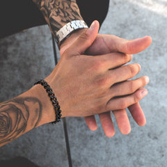 Thick Cuban Chain Link 5/7/9/12mm Width Bracelet