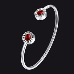 Pulseiras com pedras de nascimento e algarismos romanos