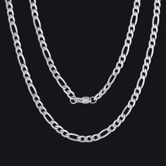 Figaro-Gliederkette, kubanische Halskette für Männer und Frauen, 4/6/9/13 mm Breite