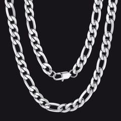 Figaro-Gliederkette, kubanische Halskette für Männer und Frauen, 4/6/9/13 mm Breite