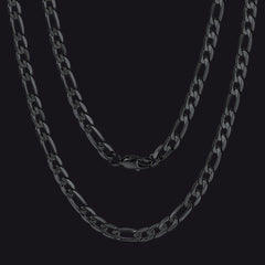 Figaro-Gliederkette, kubanische Halskette für Männer und Frauen, 4/6/9/13 mm Breite