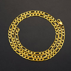 Figaro-Gliederkette, kubanische Halskette für Männer und Frauen, 4/6/9/13 mm Breite