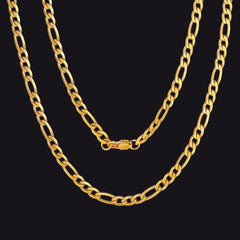 Figaro-Gliederkette, kubanische Halskette für Männer und Frauen, 4/6/9/13 mm Breite