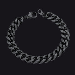 Unisex 9MM Chunky Cuban Link Chain Bracelets Gift Bracelet