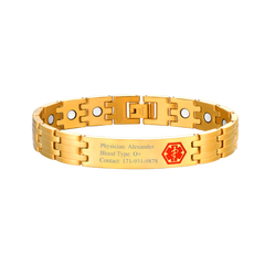 casaivy Magnetarmband mit personalisierter Gravur, Unisex