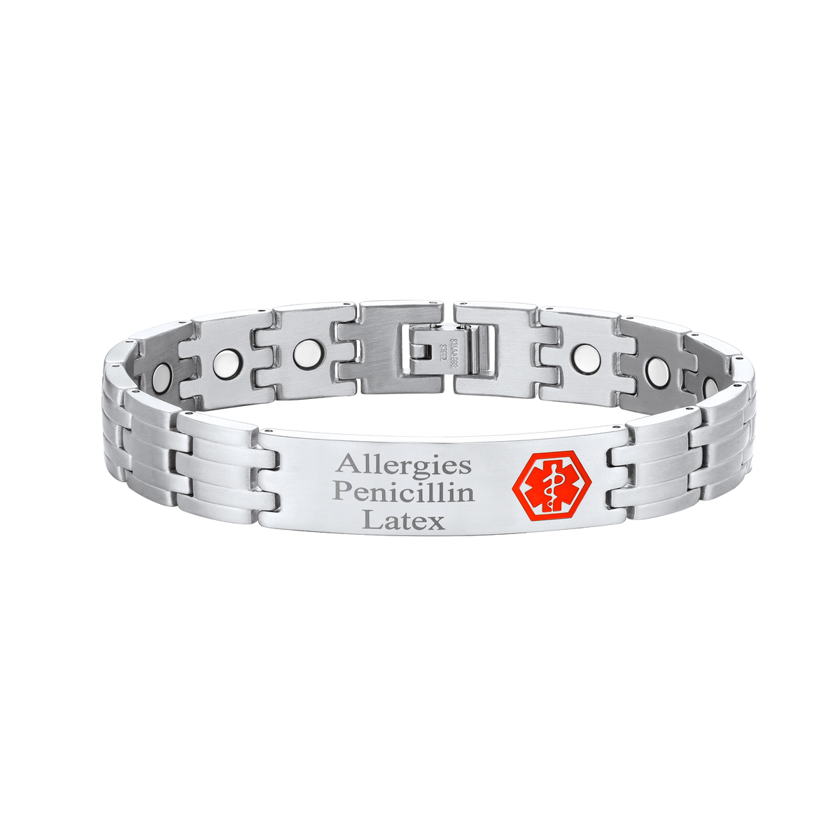 casaivy Magnetarmband mit personalisierter Gravur, Unisex
