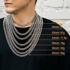 Klobige Miami Curb Cuban Link Chain Halskette für Männer