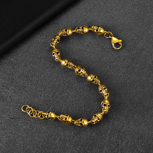 Gothic Gliederkette Totenkopf Armband