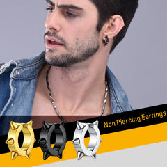 Brincos de gancho de orelha de ouriço em promoção relâmpago para homens