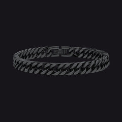 Pulseira Chunky Miami Cuban Link em aço inoxidável