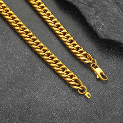 Colar feminino com corrente grossa de Miami Cuban Curb