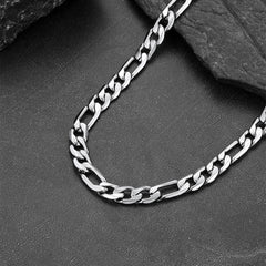Herren-Figaro-Panzerkettengliederkette, 6/7,5/10 mm Breite