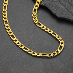 Herren-Figaro-Panzerkettengliederkette, 6/7,5/10 mm Breite