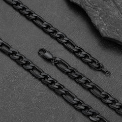 Herren-Figaro-Panzerkettengliederkette, 6/7,5/10 mm Breite