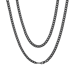 Colar de corrente cubana robusta para mulheres, 4/6/9/13 mm de largura