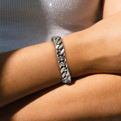 Pulseira de corrente cubana Miami com 5/7/9/12 mm de largura