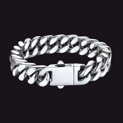 Pulseira de corrente cubana Miami com 5/7/9/12 mm de largura