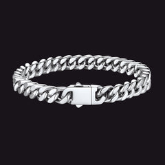 Pulseira de corrente cubana Miami com 5/7/9/12 mm de largura
