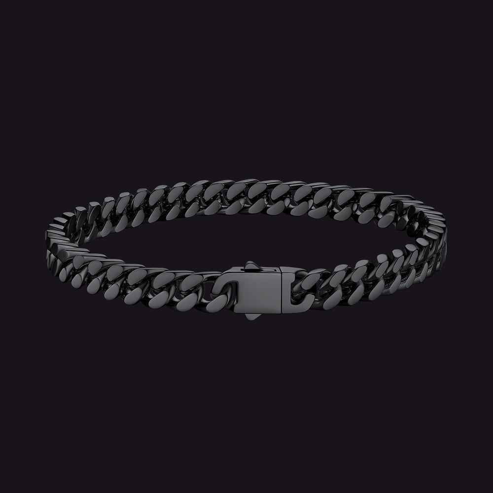 Pulseira de corrente cubana Miami com 5/7/9/12 mm de largura
