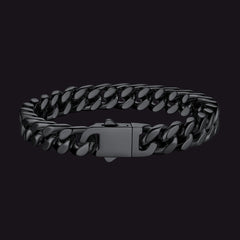 Pulseira de corrente cubana Miami com 5/7/9/12 mm de largura
