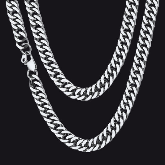 Heavy Cuban Miami Link Curb Chain Necklace for Men Women
