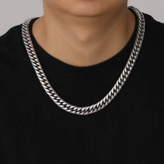 Colar feminino com corrente grossa de Miami Cuban Curb