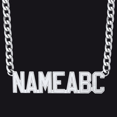 Customized Nameplate Cuban Chain Necklace for Men