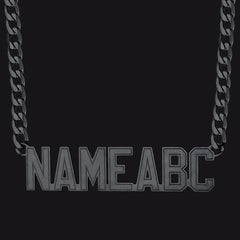Customized Nameplate Cuban Chain Necklace for Men