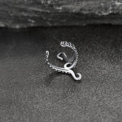 Brincos Ear Cuff de Polvo em Prata de Lei para Homens