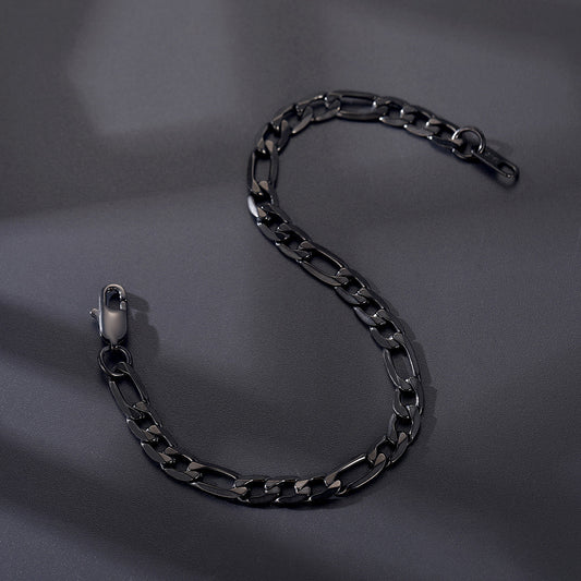 Pulseira Figaro Cuban Link Chain Curb 6mm-13mm
