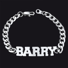 Personalisiertes kubanisches Kettenarmband mit Namen