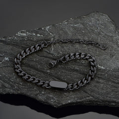 Pulseira de corrente cubana com nome gravado de 7 mm