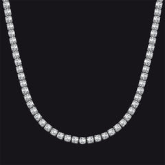 Tenniskette mit Zirkonia-Diamantschliff, für Herren und Damen