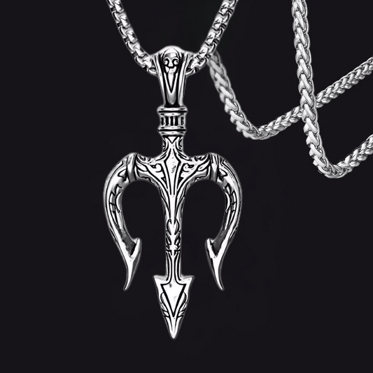 Poseidon’s Trident Necklace – Norse & Greek Mythology Amulet Pendant