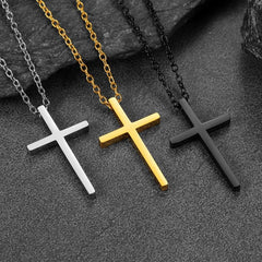 Klassische Kreuz Halskette MännerFrauen